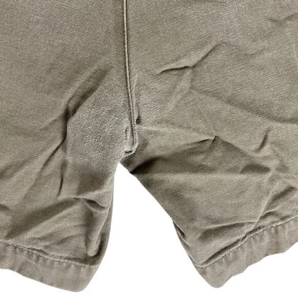 Savane Cargo Short Men 40 Beige Mid Rise Flat Front Elastic Waist Pockets Cotton - Picture 4 of 8